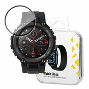 MG Watch Glass Hybrid zaščitno steklo za Xiaomi Amazfit T-Rex Pro, črna