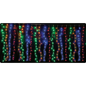ACA Lighting LED zavesa 2m, 360LED, 20x veja, dolžina veje 2m, 8 funkcij, adapter, prozoren kabel, IP44, RGB [X08360322]