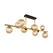 Globo 56135-9D - LED Lestenec na drogu RIHA 9xG9/3W/230V medenina