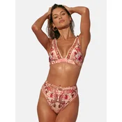 Lipsy Bikini zgornji del kremna/roza/svetlo roza/vinsko rdeča