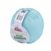 Bamboo Pletena preja Deluxe 100 g - (15) turkizno žičnata.