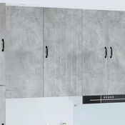 vidaXL Stenska kuhinjska omarica Betonsko siva 50 x 31 x 100 cm