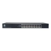 Level One LevelOne GEU-2432 mrežni preklopnik 24-portni Gigabit Ethernet, 19 Rackmount