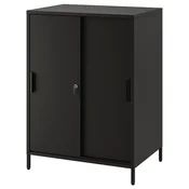 TROTTEN Omarica z drsnimi vrati, antracit, 80x55x110 cm