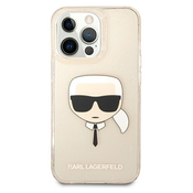 Karl Lagerfeld zaščitni ovitek Glitter Gold, Iphone 13 Pro Max