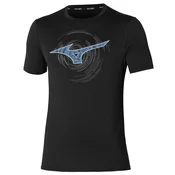 Mizuno CORE RB TEE, moška tekaška majica, črna J2GAB508