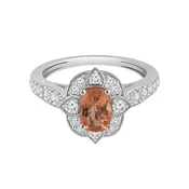 Diamant Exquis Prstan Ring aus 375 Weißgold mit Diamant srebrna