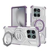 Hibridna maska Carbon Shield Pro za Motorola Edge 60 / Edge 60 Fusion - purple transparent