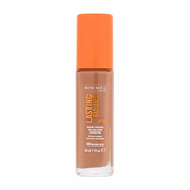 Rimmel Lasting Radiance posvjetljujući puder SPF 25 nijansa 400 Natural Beige 30 ml