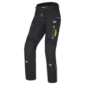 Ženske moto hlače RSA Greby 2 crno-fluo žute