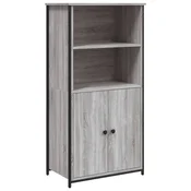 Vidaxl vidaXL Omarica, siva sonoma hrastova barva, 62x36x121,5 cm, material na osnovi lesa
