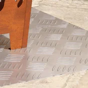 Stepenica Pravokutni 2 pcs Srebrno 80 x 40 cm Aluminij