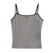 Tommy Jeans Top ESSENTIAL črna/bela