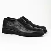 Kožne muške cipele B400/512 crne