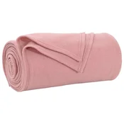 Vidaxl Odeja Roza 240 x 220 cm Flis