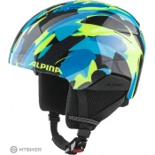 Otroška čelada ALPINA PIZI, neon modra/zelen sijaj (S (48-52 cm))