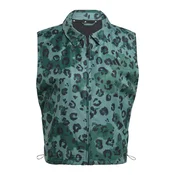 adidas Telovnik Animal Print 3-Stripes JV6958 Zelena Loose Fit