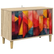 vidaXL TV omarica HEESCH 69 x 33 x 50 cm Sonoma Inženirski les