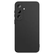 AVIZAR Mehak silikonski ovitek za Galaxy S26 z ojačanim blokom kamere, Črna, (5000274130)