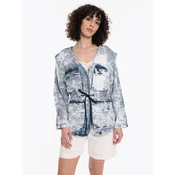 4TAILORS Prehodna jakna Rocky Road moder denim