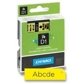 Dymo 40918 (S0720730) 9 mm x 7 m crno/žuto, etikete