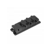 shumee Gumijasta vtičnica 3x2P+Z, 16A, 230V OR-AE-13166(GS) schuko