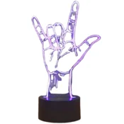 slomart ATL 3D LED nočna lučka V znak