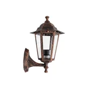 Arte Illumina šestougaona zidna baštenska svetiljka E27, IP44, bronza ( 154-55123 )