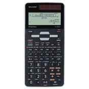 Kalkulator tehnicki 16mesta 640 funkcija Sharp EL-W506T-GY crno sivi blister