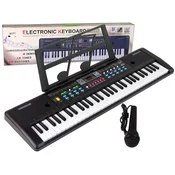 LEAN TOYS Velike elektronske klaviature + mikrofon in nosilec not 61 tipk, (22137566)