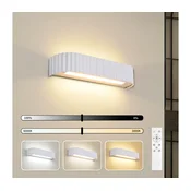 Brilagi - LED prigušiva zidna lampa FALCON MODERN LED/14W/230V 40 cm bela + s daljinskim upravljacem