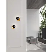 SHELL ZIDNA LAMPA LED 7W/3000K/101lm/IP20/CRNA & ZLATNA NL9695247
