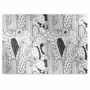 Decormat Podloga za pisarniški stol Kaktusni strip 120x90 cm 2 cm