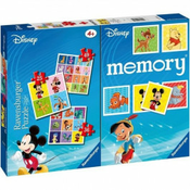 RAVENSBURGER Društvena igra – Memorija i 3 u 1 puzla Disney RA20985