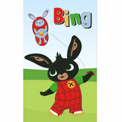 Otroška brisača Bunny Bing Blowing the Dragon , 30x 50 cm