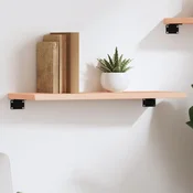 Zidna polica 60 x 20 x 2 cm od neobradene masivne hrastovine