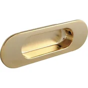Utopni ročaj Zalaya, Š: 151 mm, mera utopa 102 x 25 mm, ZN, pozlačena