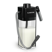 KLARSTEIN Posoda za mleko SteelPresso | praktični pripomočki | 0,55 litra | prozoren