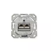 Secomp Value Cat6A/Cl.EA Flush WallMount Jack STP horizontalni beli ( 6186 )