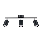 Sollux SL.1128 - Spot svetiljka LEMMI 3xGU10/40W/230V crna