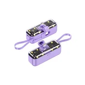Back up baterija privezak Oxpower 5000mAh lightning ljubicasta