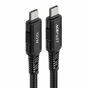 AceFast Kabel USB-C na USB-C C4-03, 100 W, 2 m (črn)
