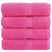 Premium rucnici za pranje SOLUND 4 kom. ružicaste 30x30 cm 600 g/m2