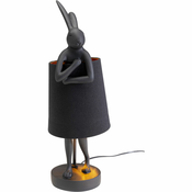 Meblo Trade Stolna lampa Animal Rabbit Matt Black 50cm 17x20x50h cm