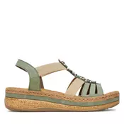 Sandali Rieker CEO-V0920-52 Zelena