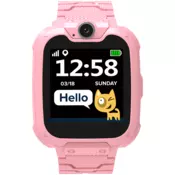 Kids smartwatch, 1.54 inch colorful screen, Camera 0.3MP, Mirco SIM card, 32+32MB, GSM(850/900/1800/1900MHz), 7 games inside, 380mAh battery, compatibility with iOS and android, red, host: 54*42.6*13.6mm, strap: 230*20mm, 45g