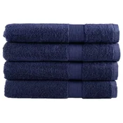 Vidaxl Premium brisače za savno SOLUND 4 kosi modra 80x200 cm 600 g/m2
