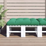 Vidaxl Blazina za palete zelena 120x80x12 cm blago