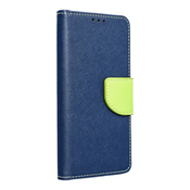 FANCY book preklopna torbica za SAMSUNG GALAXY A13 5G / A04S modra/limetina