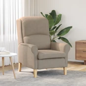 Vidaxl fotelj Taupe 76 x 94 x 102 cm Mikrofibra